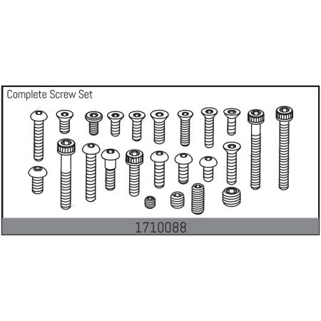 Absima Complete Screw Set (AB1710088)