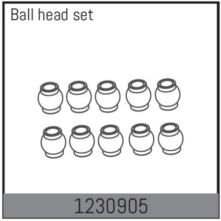 Absima Ball Head Set (10) (AB1230905) Absima Ball Head Set (10) (AB1230905)