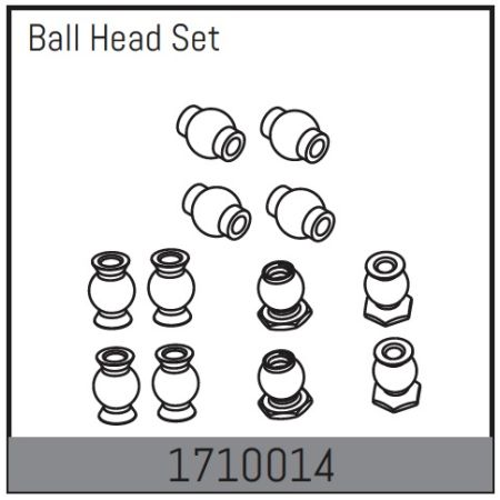 Absima Ball Head Set (AB1710014) Absima Ball Head Set (AB1710014)