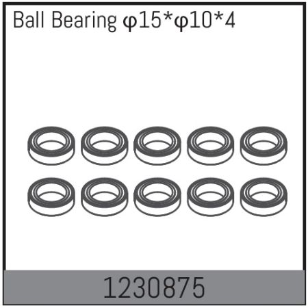 Absima Ball Bearing 15*10*4 (10) (AB1230875) Absima Ball Bearing 15*10*4 (10) (AB1230875)