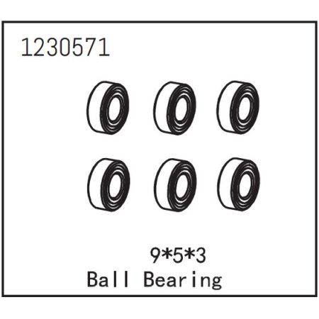 Absima Ball Bearing 9*5*3 (6) Absima Ball Bearing 9*5*3 (6)