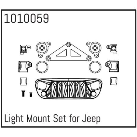 Absima Light Mount Set for Wrangler Absima Light Mount Set for Wrangler