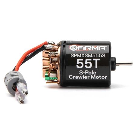 Spektrum Firma 55T Rebuildable 3-Pole Brushed Crawler Motor (M-SPMXSM5553) Spektrum Firma 55T Rebuildable 3-Pole Brushed Crawler Motor (M-SPMXSM5553)