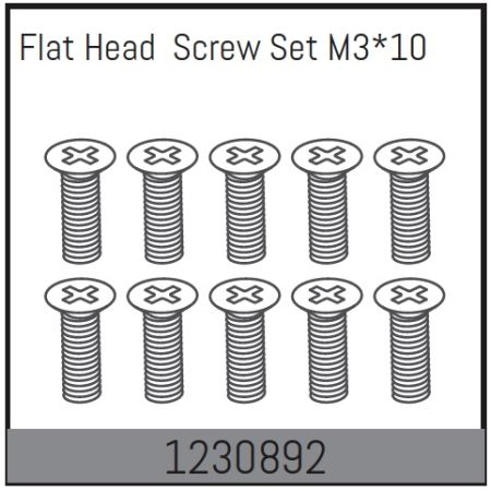 Absima M3*10 Flat Head Screw Set (10)
(AB1230892) Absima M3*10 Flat Head Screw Set (10)
(AB1230892)