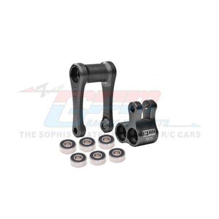 GPM Promoto MX Aluminum 7075-T6 Aluminum Knuckle & Pull Rod (Larger Inner Bearings) (MX030-BK) GPM Promoto MX Aluminum 7075-T6 Aluminum Knuckle & Pull Rod (Larger Inner Bearings) (MX030-BK)