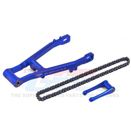 GPM Promoto MX Aluminum 7075 Extend Swing Arm(+30Mm)+Pull Rod+Chain (MX3057-B) GPM Promoto MX Aluminum 7075 Extend Swing Arm(+30Mm)+Pull Rod+Chain (MX3057-B)