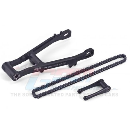 GPM Promoto MX Aluminum 7075 Extend Swing Arm(+30Mm)+Pull Rod+Chain (MX3057-BK) GPM Promoto MX Aluminum 7075 Extend Swing Arm(+30Mm)+Pull Rod+Chain (MX3057-BK)