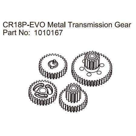 Absima Metal Transmission Gears - EVO 1:18 Absima Metal Transmission Gears - EVO 1:18