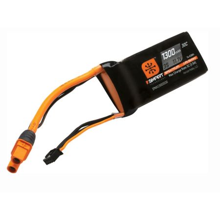 Spektrum 1300mAh 3S 11.1V Smart LiPo Battery 30C IC3 (O-SPMX13003S30M) Spektrum 1300mAh 3S 11.1V Smart LiPo Battery 30C IC3 (O-SPMX13003S30M)