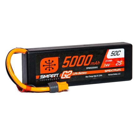 Spektrum 5000mAh 2S 7.4V SMART G2 50C IC3 (O-SPMX52S50H3)