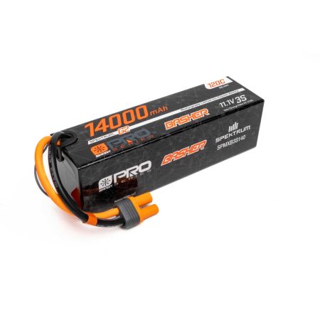 Spektrum 11.1V 14000mAh 3S 120C Smart G2 Pro Basher LiPo: IC5 (O-SPMXB3S140) Spektrum 11.1V 14000mAh 3S 120C Smart G2 Pro Basher LiPo: IC5 (O-SPMXB3S140)