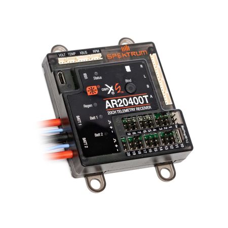 Spektrum AR20400T 20 Channel PowerSafe Telemetry Receiver (P-SPMAR20400T) Spektrum AR20400T 20 Channel PowerSafe Telemetry Receiver (P-SPMAR20400T)