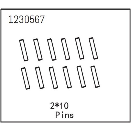Absima Pins 2*10 (12)