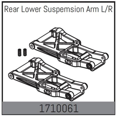 Absima Rear Lower Suspemsion Arm L/R (AB1710061) Absima Rear Lower Suspemsion Arm L/R (AB1710061)