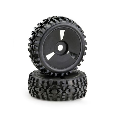 Absima Wheel Set Buggy Disc "Dirt" black 1:8 (2) Absima Wheel Set Buggy Disc "Dirt" black 1:8 (2)