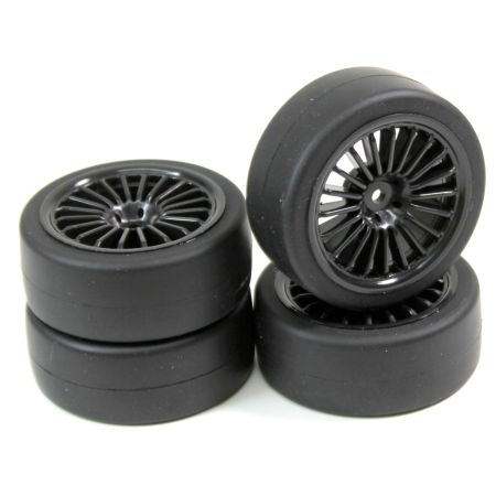 Absima Wheel Set Onroad "15 Spoke / Slick" black 1:10 (4 pcs) Absima Wheel Set Onroad "15 Spoke / Slick" black 1:10 (4 pcs)