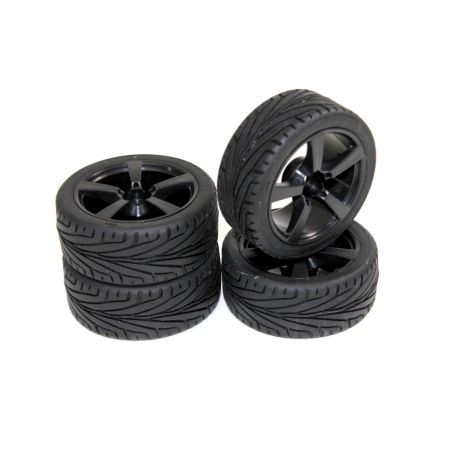 Absima Wheel Set Onroad "5 Spoke / Profile" black 1:10 (4) Absima Wheel Set Onroad "5 Spoke / Profile" black 1:10 (4)