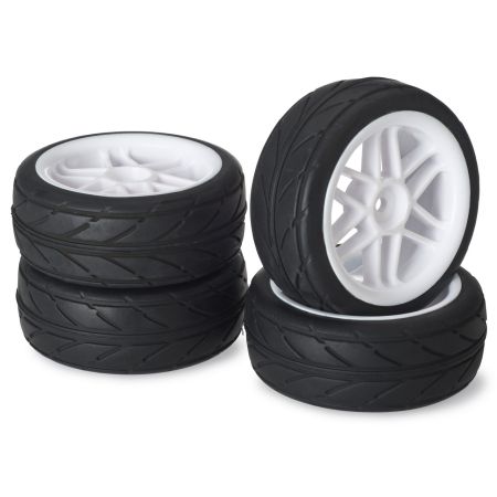 Absima Wheel Set Onroad "6 Spoke / Profile" white 1:10 (4 pcs) Absima Wheel Set Onroad "6 Spoke / Profile" white 1:10 (4 pcs)