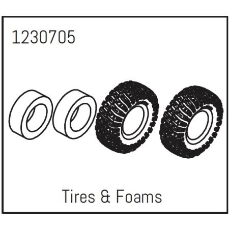 Absima Tires & Foams - Khamba (2) (AB1230705) Absima Tires & Foams - Khamba (2) (AB1230705)