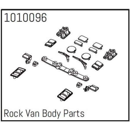 Absima Rock Van Body Parts - PRO Crawler 1:18 Absima Rock Van Body Parts - PRO Crawler 1:18