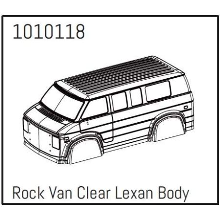 Absima Rock Van PC Body (unpainted) - PRO Crawler 1:18 Absima Rock Van PC Body (unpainted) - PRO Crawler 1:18