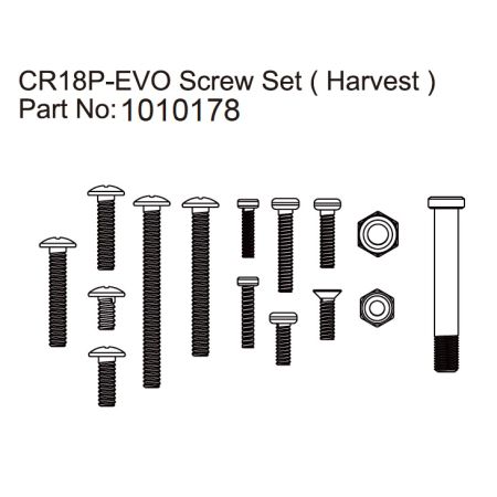 Absima Screw Set Harvest - EVO 1:18 Absima Screw Set Harvest - EVO 1:18