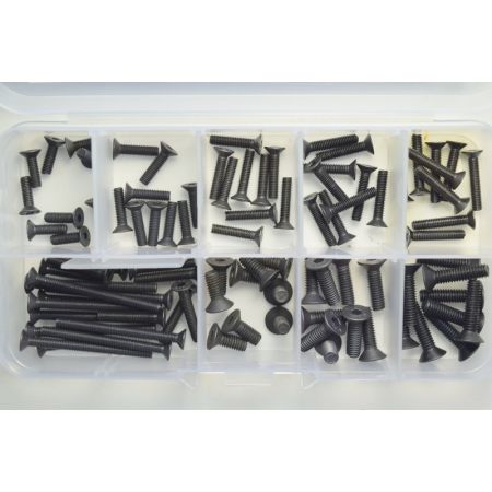 Absima Countersunk Screw Box (100pcs.) Absima Countersunk Screw Box (100pcs.)