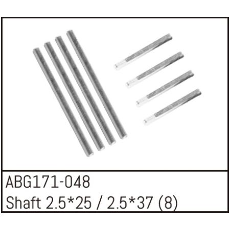 Absima Shaft Set - 2.5*25 (4) /2.5*37 (4) (ABG171-048) Absima Shaft Set - 2.5*25 (4) /2.5*37 (4) (ABG171-048)