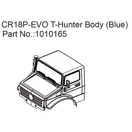 Absima T-Hunter PC Body (blue) - EVO 1:18 Absima T-Hunter PC Body (blue) - EVO 1:18