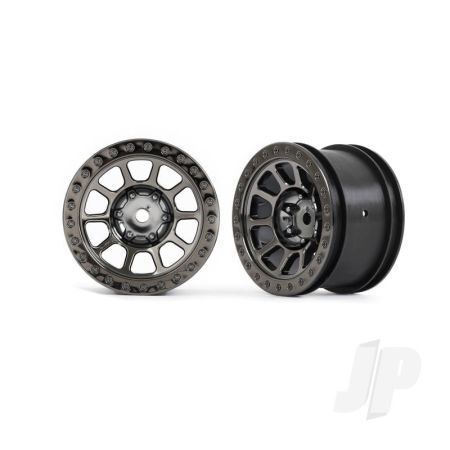 Traxxas Wheels, 2.2' (Black Chrome) (2) (Bandit Rear) (TRX2480A)