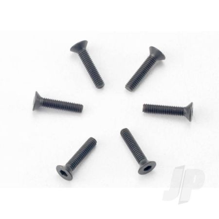 Traxxas Screws, 2.5X12Mm Countersunk Machine (Hex Drive) (6 Pcs) (TRX2526) Traxxas Screws, 2.5X12Mm Countersunk Machine (Hex Drive) (6 Pcs) (TRX2526)