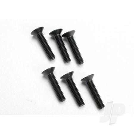 Traxxas Screws, 4X18Mm Countersunk Machine (Hex Drive) (6 Pcs) (TRX2547) Traxxas Screws, 4X18Mm Countersunk Machine (Hex Drive) (6 Pcs) (TRX2547)