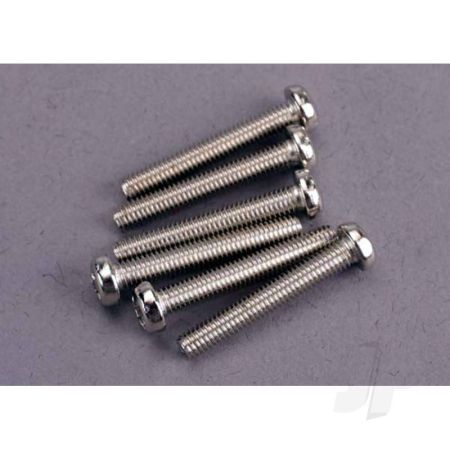 Traxxas Screws, 3X20Mm Roundhead Machine (6 Pcs) (TRX2566) Traxxas Screws, 3X20Mm Roundhead Machine (6 Pcs) (TRX2566)