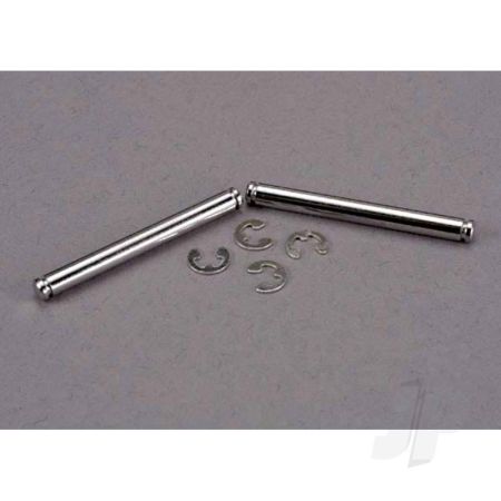 Traxxas Suspension Pins, 31.5Mm, Chrome (2 Pcs) With E-Clips (4 Pcs) (TRX2637)