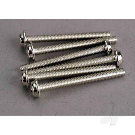 Traxxas Screws, 3X30Mm Washerhead Machine (6 Pcs) (TRX3196) Traxxas Screws, 3X30Mm Washerhead Machine (6 Pcs) (TRX3196)