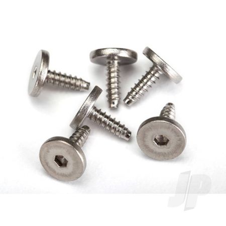 Traxxas Screws, 2.6X8Mm Flat-Head Machine, Self-Tapping (Hex Drive) (6 Pcs) (TRX3233) Traxxas Screws, 2.6X8Mm Flat-Head Machine, Self-Tapping (Hex Drive) (6 Pcs) (TRX3233)