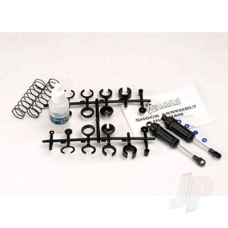 Traxxas Ultra Shocks (Black) (Long) (Complete With Spring Pre-Load Spacers & Springs) (Front) (2 Pcs) (TRX3760)