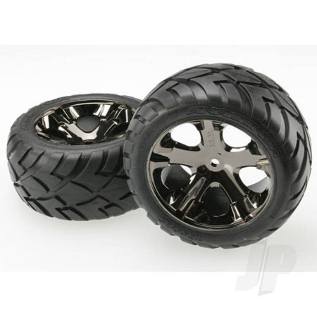 Traxxas All-Star Black-Chrome Wheels (Pair) (TRX3773A) Traxxas All-Star Black-Chrome Wheels (Pair) (TRX3773A)