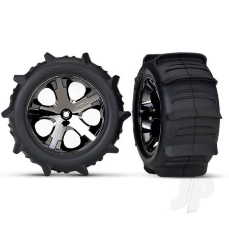 Traxxas Tyres And Wheels, Assembled Glued (2.8In) (2 Pcs) (TRX3776) Traxxas Tyres And Wheels, Assembled Glued (2.8In) (2 Pcs) (TRX3776)