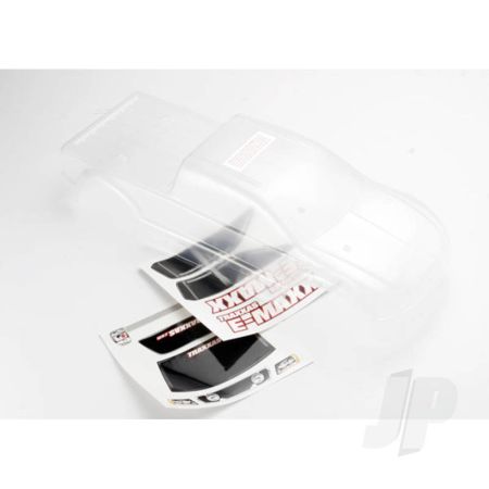Traxxas Body, E-Maxx (Long Wheelbase) (Clear, Requires Painting) / Window, Lights Decal Sheet (TRX3912) Traxxas Body, E-Maxx (Long Wheelbase) (Clear, Requires Painting) / Window, Lights Decal Sheet (TRX3912)