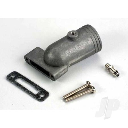 Traxxas Exhaust Header / Header Gasket / Pressure Fitting / Fitting Gasket / Header Screws (2 Pcs) (TRX4055) Traxxas Exhaust Header / Header Gasket / Pressure Fitting / Fitting Gasket / Header Screws (2 Pcs) (TRX4055)