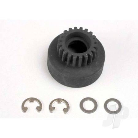 Traxxas Clutch Bell, (20-Tooth) / 5X8X0.5Mm Fiber Washer (2 Pcs) / 5Mm E-Clip (Requires #4611-Ball Bearings, 5X11X4Mm (2 Pcs) (TRX4120) Traxxas Clutch Bell, (20-Tooth) / 5X8X0.5Mm Fiber Washer (2 Pcs) / 5Mm E-Clip (Requires #4611-Ball Bearings, 5X11X4Mm (2 Pcs) (TRX4120)