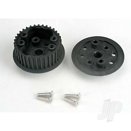 Traxxas Differential (34-Groove) / Flanged Side-Cover & Screws (TRX4881) Traxxas Differential (34-Groove) / Flanged Side-Cover & Screws (TRX4881)