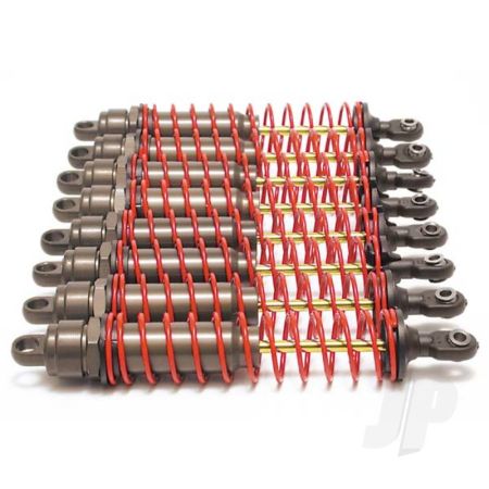 Traxxas Big Bore Shocks (Xx-Long) (Hard-Anodised & Ptfe-Coated T6 Aluminium) (Assembled) With Red Springs, Tin Shafts (8 Pack) (TRX4962) Traxxas Big Bore Shocks (Xx-Long) (Hard-Anodised & Ptfe-Coated T6 Aluminium) (Assembled) With Red Springs, Tin Shafts (8 Pack) (TRX4962)