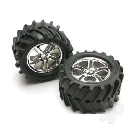 Traxxas Tyres And Wheels, Assembled Glued Maxx Chevron Tyres (2 Pcs) (TRX5173) Traxxas Tyres And Wheels, Assembled Glued Maxx Chevron Tyres (2 Pcs) (TRX5173)