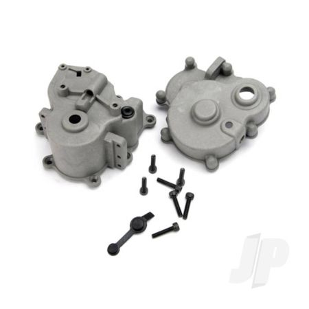 Traxxas Gearbox Halves (Front & Rear) / Rubber Access Plug / Shift Detent Ball / Spring / 4Mm Gs / Shift Shaft Seal, Glued (TRX5181) Traxxas Gearbox Halves (Front & Rear) / Rubber Access Plug / Shift Detent Ball / Spring / 4Mm Gs / Shift Shaft Seal, Glued (TRX5181)