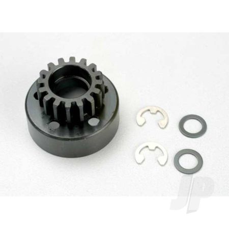 Traxxas Clutch Bell (16-Tooth) / 5X8X0.5Mm Fiber Washer (2 Pcs) / 5Mm E-Clip (Requires 5X11X4Mm Ball Bearings Part #4611) (1.0 Metric Pitch) (TRX5216) Traxxas Clutch Bell (16-Tooth) / 5X8X0.5Mm Fiber Washer (2 Pcs) / 5Mm E-Clip (Requires 5X11X4Mm Ball Bearings Part #4611) (1.0 Metric Pitch) (TRX5216)