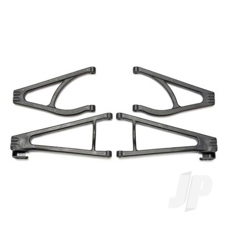 Traxxas Suspension Arm Set, Adjustable Wheelbase (Lengthens Wheelbase 10Mm Or 19Mm) (Suspension Arm Upper (2 Pcs) / Suspension Arm Lower (2 Pcs) / Bumper Mount Spacers (2 Pcs) / 4X16Bcs (2 Pcs)) (TRX5333R)