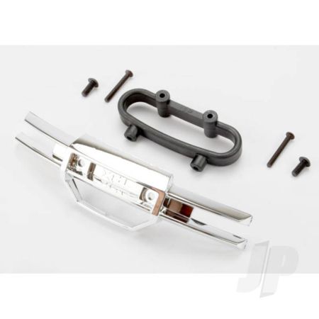Traxxas Bumper, Front (Chrome) / Bumper Mount, Front / 4X10Mm Bcs (2 Pcs) / 3X25Mm Bcs (2 Pcs) (TRX5335A) Traxxas Bumper, Front (Chrome) / Bumper Mount, Front / 4X10Mm Bcs (2 Pcs) / 3X25Mm Bcs (2 Pcs) (TRX5335A)