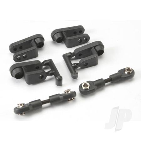 Traxxas Servo Horns, Steering, Long (2 Pcs), Short (2 Pcs) / Linkage, Steering (3X20Mm Turnbuckle) (2 Pcs) / Rod Ends (Short) (4 Pcs) / Hollow Balls (4 Pcs) (TRX5345R) Traxxas Servo Horns, Steering, Long (2 Pcs), Short (2 Pcs) / Linkage, Steering (3X20Mm Turnbuckle) (2 Pcs) / Rod Ends (Short) (4 Pcs) / Hollow Balls (4 Pcs) (TRX5345R)